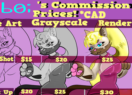 A table of fluffyb0i's commission prices